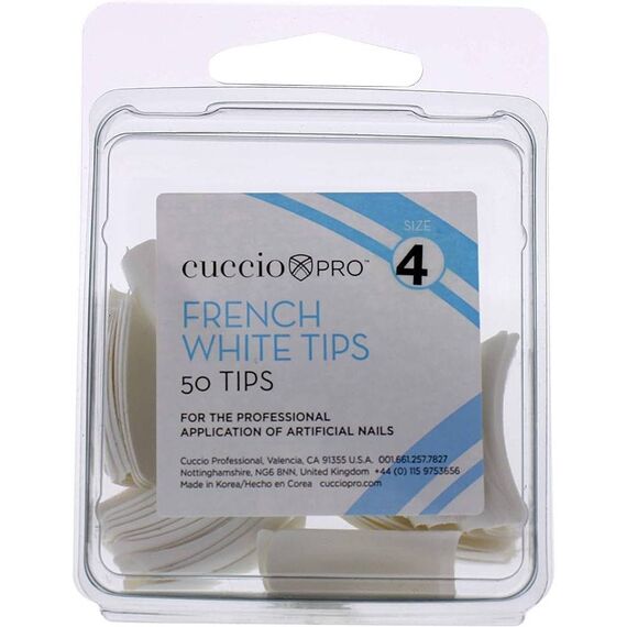 Cuccio Pro French White Tips 4 For Women Acrylic Nails 1 X 50pcs