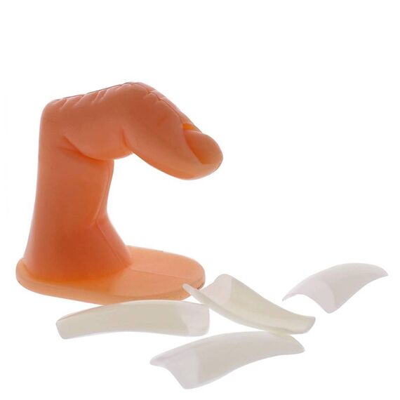 Cuccio Pro Practice Finger With Artificial For Women Nail Tips 4pcs