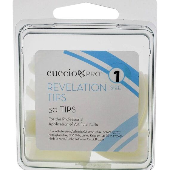 Cuccio Pro Revelation Tips 1 For Women Acrylic Nails 50pcs