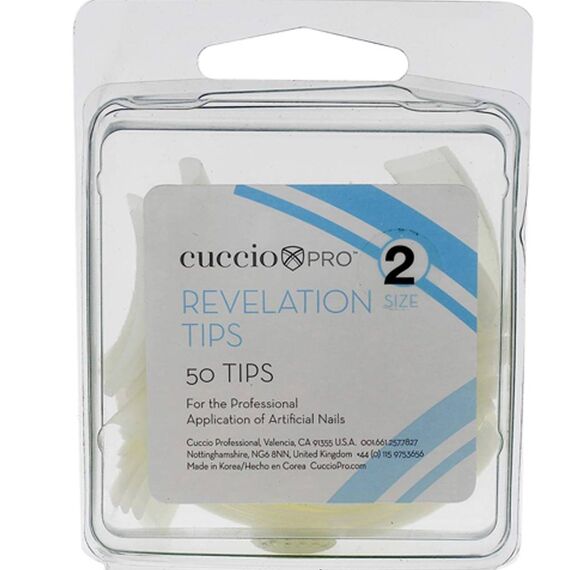 Cuccio Pro Revelation Tips 2 For Women Acrylic Nails 50pcs