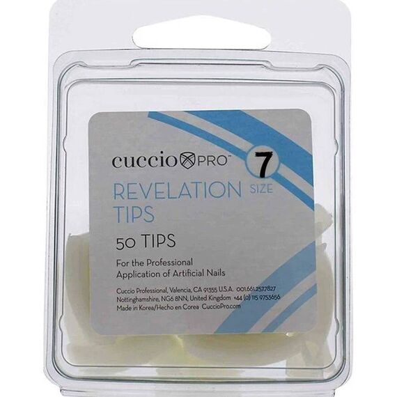 Cuccio Pro Revelation Tips 7 For Women Acrylic Nails 50pcs
