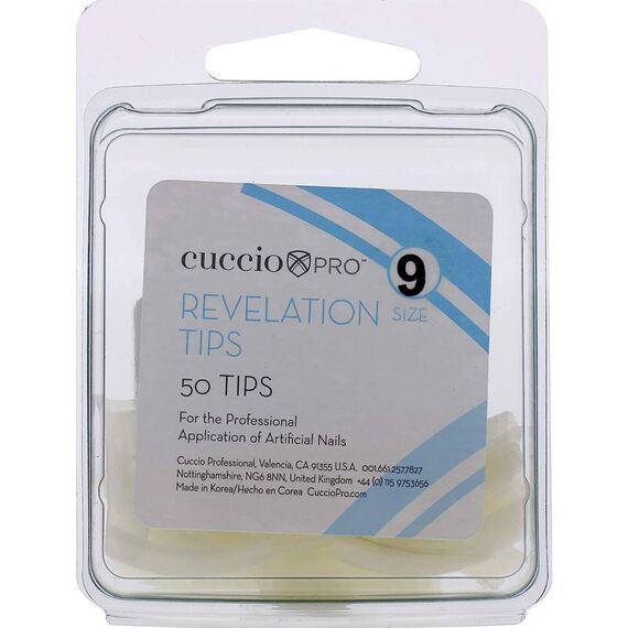Cuccio Pro Revelation Tips 9 For Women Acrylic Nails 50pcs