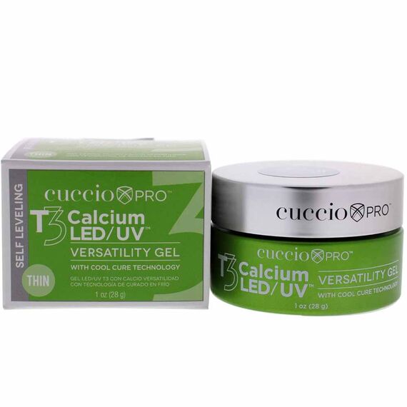 Cuccio Pro T3 Calcium Versatility Self Leveling White For Women Nail Gel 1oz, 3 image