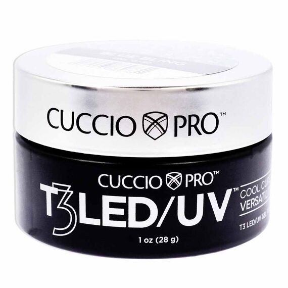 Cuccio Pro T3 Cool Cure Versatility Blue Bling For Women Nail Gel 1oz