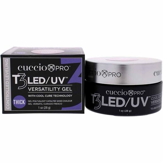 Cuccio Pro T3 Cool Cure Versatility Controlled Leveling Opaque Nude Pink For Women Nail Gel 1oz, 2 image