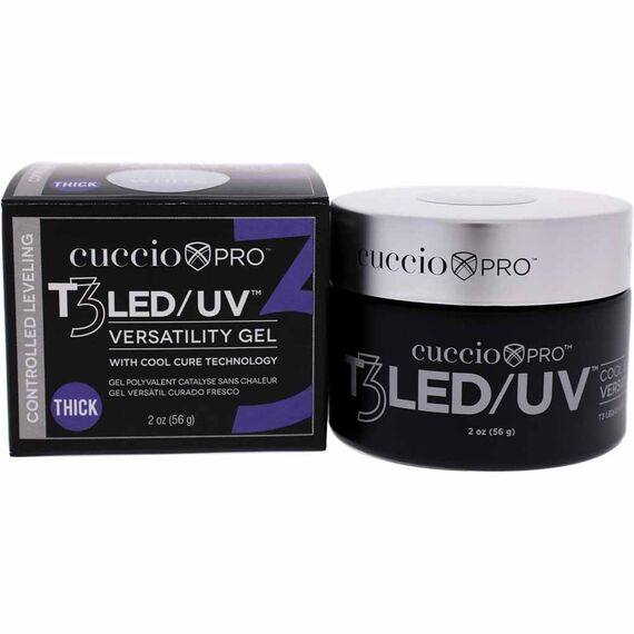Cuccio Pro T3 Cool Cure Versatility Self Leveling White For Women Nail Gel 2oz, 2 image