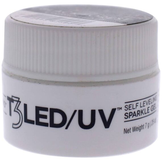 Cuccio Pro T3 Self Leveling Sparkle Gel Black Forest For Women Nail Gel 0.25oz