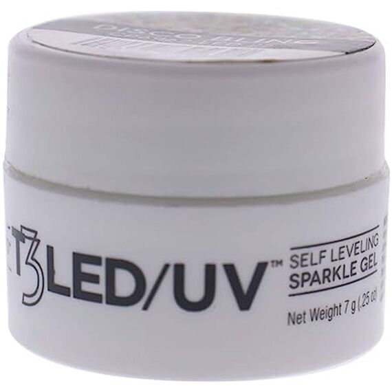 Cuccio Pro T3 Self Leveling Sparkle Gel Disco Bling For Women Nail Gel 0.25oz