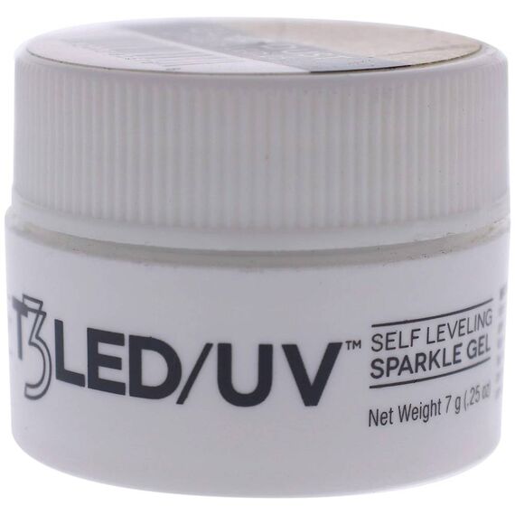 Cuccio Pro T3 Self Leveling Sparkle Gel Gold Dust For Women Nail Gel 0.25oz