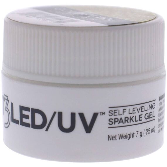 Cuccio Pro T3 Self Leveling Sparkle Gel Gold Fever For Women Nail Gel 0.25oz