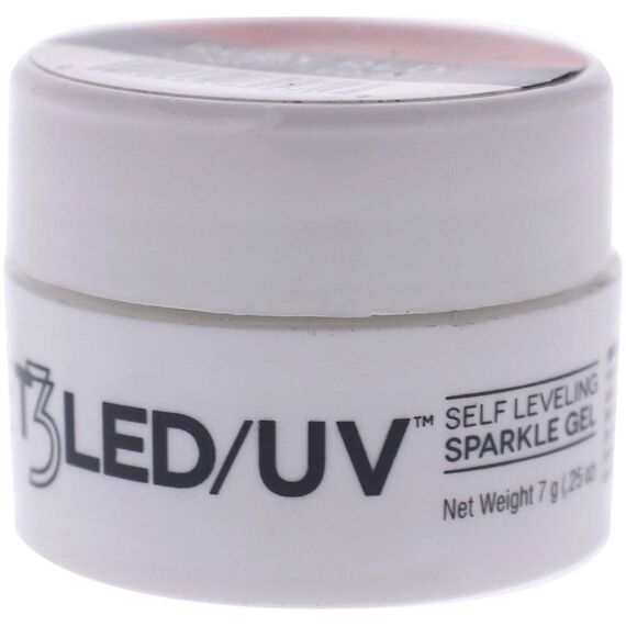 Cuccio Pro T3 Self Leveling Sparkle Gel Ruby Red For Women Nail Gel 0.25oz