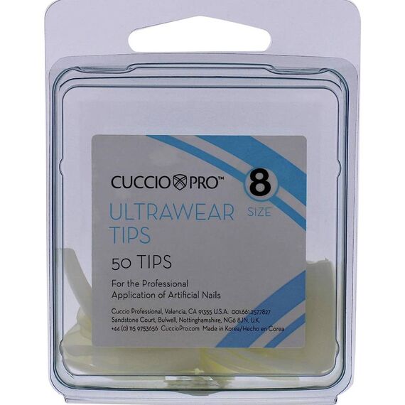 Cuccio Pro Ultrawear Tips 8 For Women Acrylic Nails 50pcs