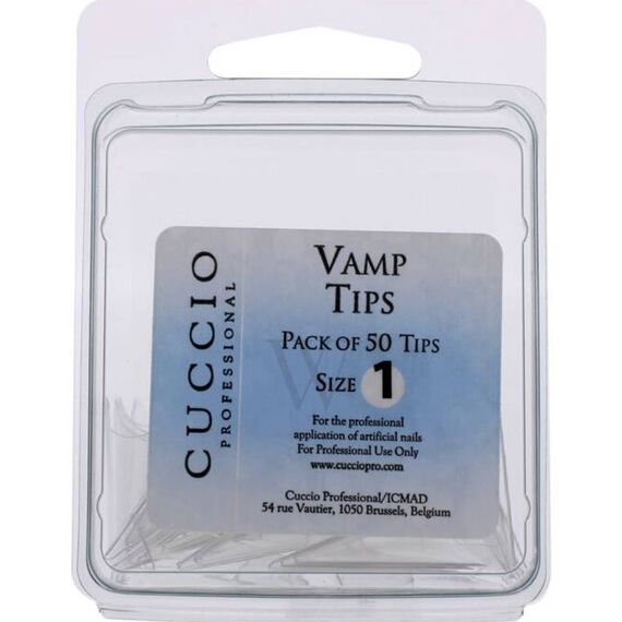 Cuccio Pro Vamp Tips 1 For Women Acrylic Nails 50pcs