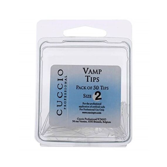 Cuccio Pro Vamp Tips 2 For Women Acrylic Nails 50pcs