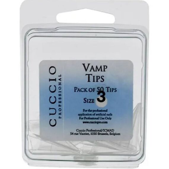 Cuccio Pro Vamp Tips 3 For Women Acrylic Nails 50pcs