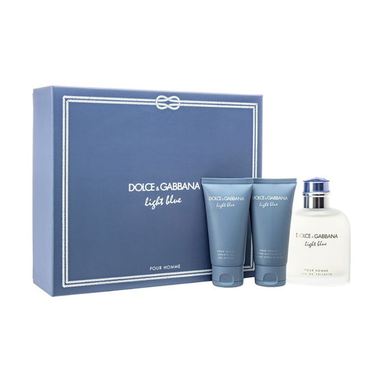 Dolce & Gabbana Light Blue For Men Eau de Toilette 125ml + After Shave Balm 50ml + Shower Gel 50ml