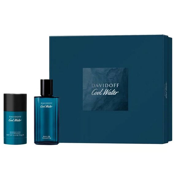 Davidoff Cool Water For Men Eau de Toilette 75ml + Deodorant Stick 75g