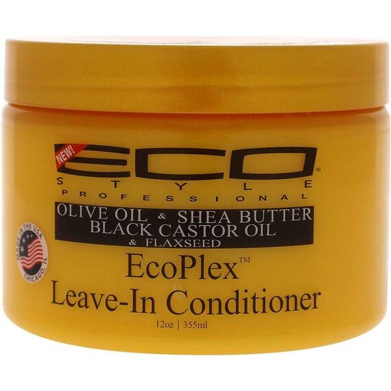 Ecoco Eco Style Black Castor & Flaxseed Leave -In  Hair Conditioner 355ml