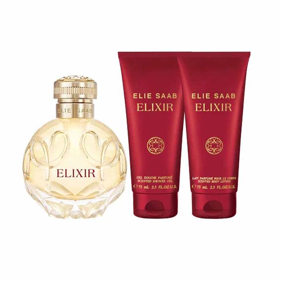 Elie Saab Elixir For Women Eau de Parfum 100ml + Body Lotion 75ml + Shower Gel 75ml