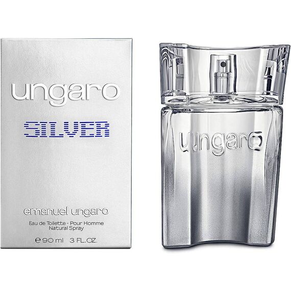 Emanuel Ungaro Ungaro Silver For Men Eau De Toilette 90ml, 2 image