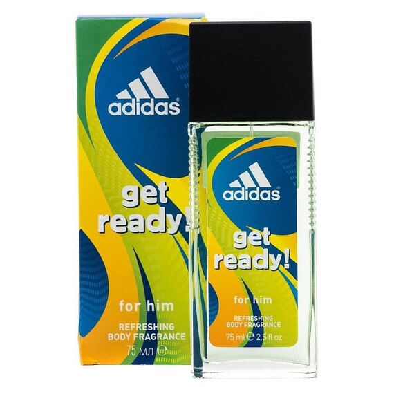 Adidas Get Ready! For Men Body Fragrance 75ml, 3 image
