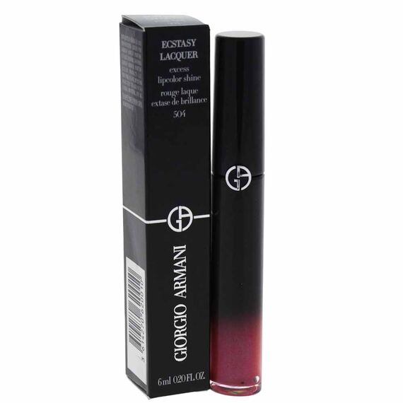 Giorgio Armani Ecstasy Lacquer 504 Pink-Out For Women Lip Gloss 0.2oz, 2 image