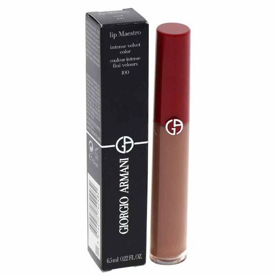 Giorgio Armani Lip Maestro Intense Velvet Color 100 Sand For Women Lip Gloss 0.22oz, 2 image