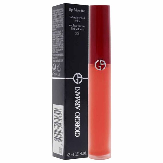 Giorgio Armani Lip Maestro Intense Velvet Color 305 Tangerine For Women Lipstick 0.22oz