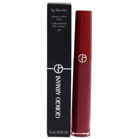 Giorgio Armani Lip Maestro Intense Velvet Color 509 Ruby Rude For Women Lip Gloss 0.22oz