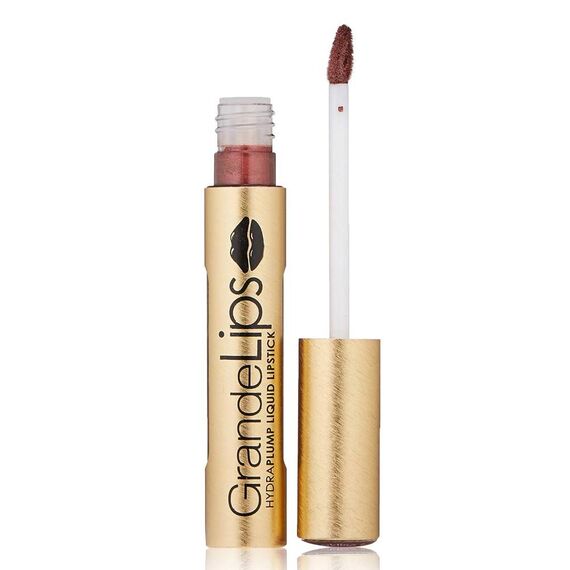 Grande Cosmetics Grandelips Plumping Metallic Semi Matte Amaretto Pout For Women Liquid Lipstick 0.14oz