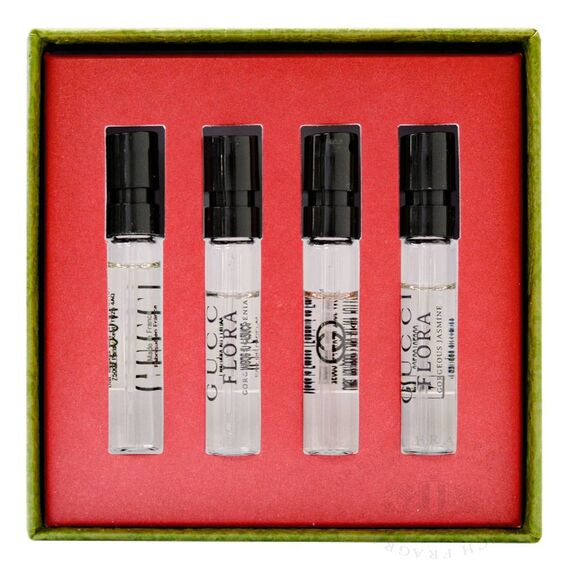 Gucci For Women Eau de Parfum (Body Lotionoom + Flora Gorgeous Gardenia + Guilty + Flora Gorgeous Jasmine) 4 X 1.5ml