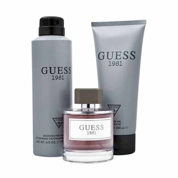 Guess 1981 For Men Eau de Toilette 100ml + Shower Gel 200ml + Body Sray 226ml