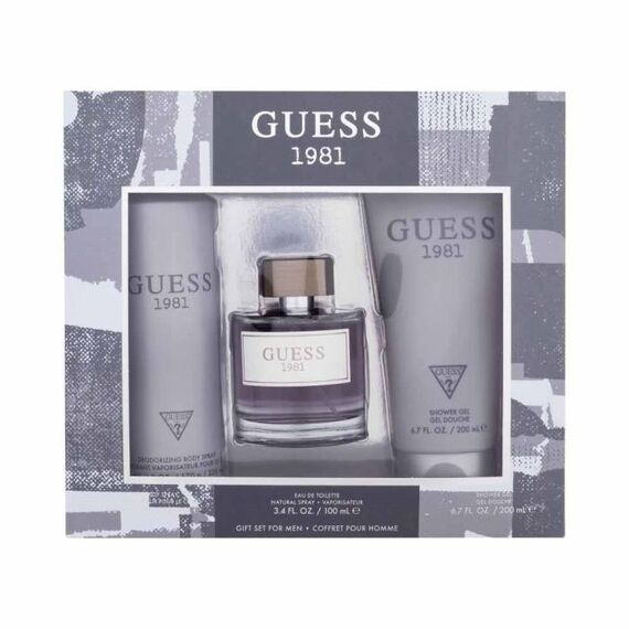 Guess 1981 For Men Eau de Toilette 100ml + Shower Gel 200ml + Body Sray 226ml, 4 image