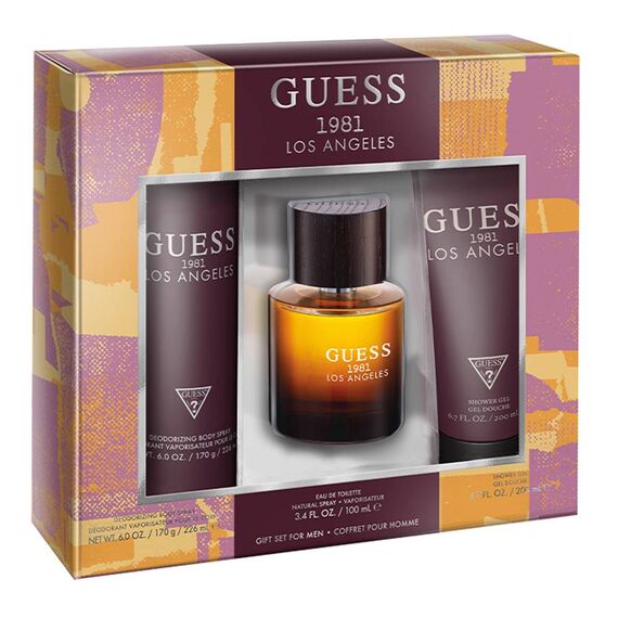 Guess 1981 Los Angeles For Men Eau de Toilette 100ml + Shower Gel 200ml + Body Spray 226ml