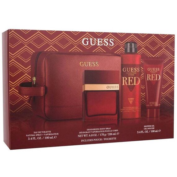 Guess Seductive Homme Red Eau de Toilette 100ml + Body Spray 226ml + Shower Gel 100ml + Pouch, 3 image