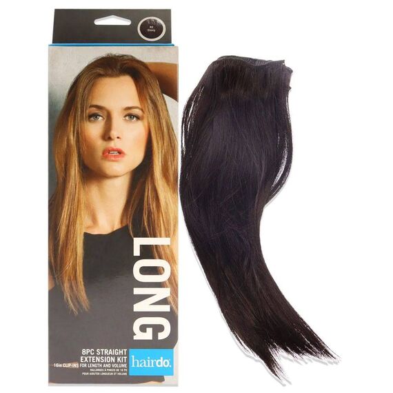 Hairdo Long R2 Ebony Straight Extension Kit 8Pcs