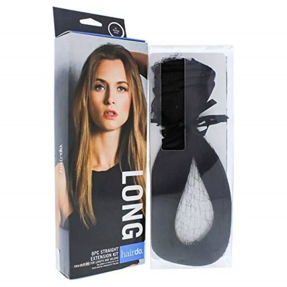 Hairdo Long R4 Midnight Brown Straight Extension Kit 8Pcs