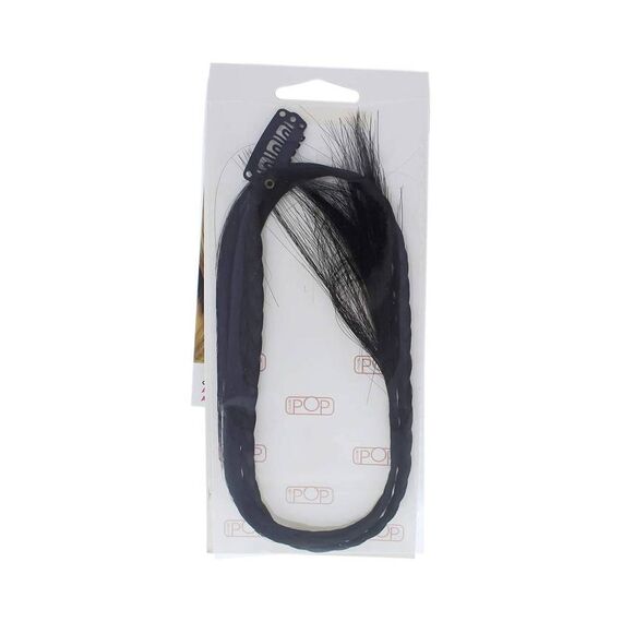 Hairdo Pop R2 Ebony Two Braid For Women Extension Hair Clip 15 Inch