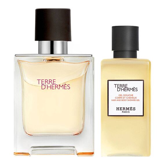 Hermes Terre D'hermes For Men Eau De Toilette 50ml + Shower Gel 40ml