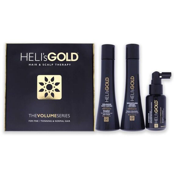 Heli's Gold For Women Valumize Shampoo 100ml + Weightless Conditioner 100ml + Antidote Sclap & Revitalizer 50ml