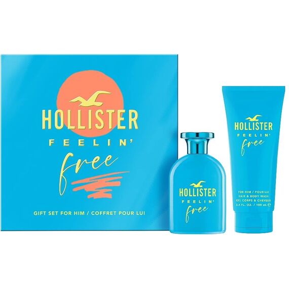 Hollister Feelin' Free For Him Eau de Toilette 50ml + Hair & Body Wash 100ml