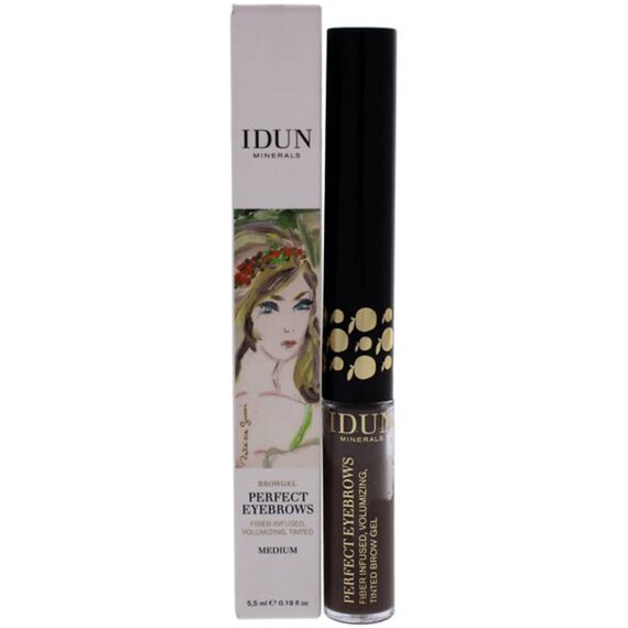 Idun Minerals Perfect Eyebrows 302 Medium For Women Brow Gel 0.19oz