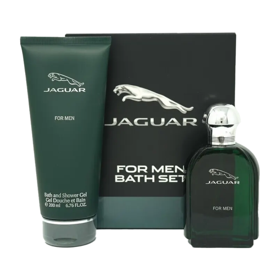Jaguar Green For Men Eau De Toilette 100ml + Bath & Shower Gel 200ml
