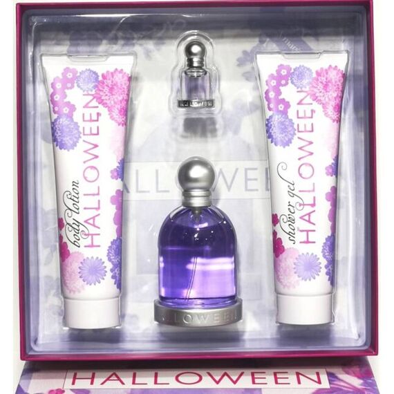 Jesus Del Pozo Halloween For Women Eau de Toilette 100ml + 4.5ml + Body Lotion 100ml + Shower Gel 100ml