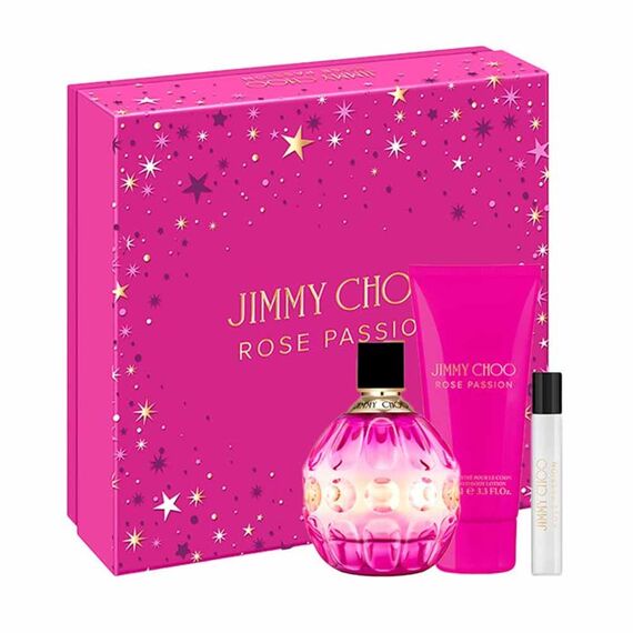 Jimmy Choo Rose Passion For Women Eau de Parfum 100ml + 7.5ml + Body Lotion 100ml, 3 image