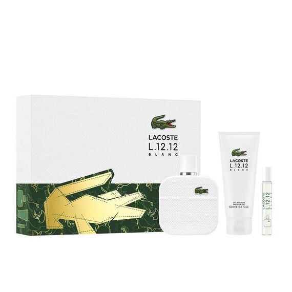Lacoste Eau De Lacoste L.12.12 White For Men Eau De Toilette 100ml + 7.5ml + Shower Gel 100ml
