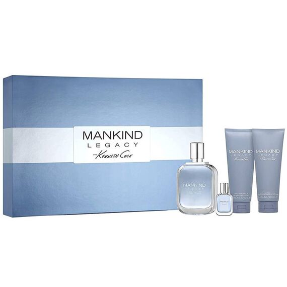 Kenneth Cole Mankind Legacy For Men Eau De Toilette 100ml + 15ml + After shave Balm 100ml + Hair & Body Wash Shampoo 100ml