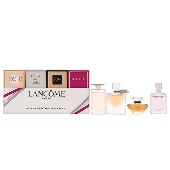 Lancome For Women Eau de Parfum (Idole 5ml + La Vie Est Belle 4ml + Tresor 7.5ml + Miracle 5ml)
