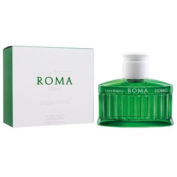Laura Biagiotti Roma Uomo Green Swing For Men Eau De Toilette 200ml, 3 image