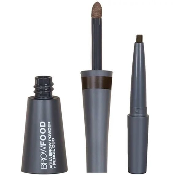 Lashfood Browfood Aqua Brow Powder And Pencil Duo Taupe For Women Eyebrow Pencil 0.035oz